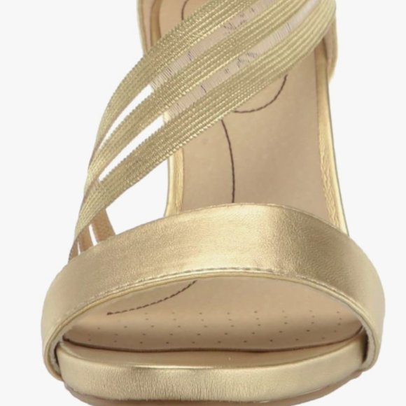 NEW Life Stride Womens Mystique Pump 3 inch heel soft gold Sz 7 - Picture 5 of 7